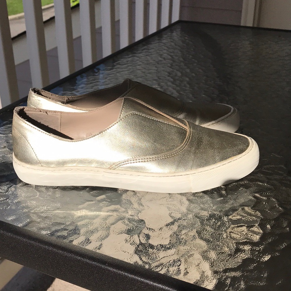 Zara Basic Collection Gold Shoes - Picture 2 of 7